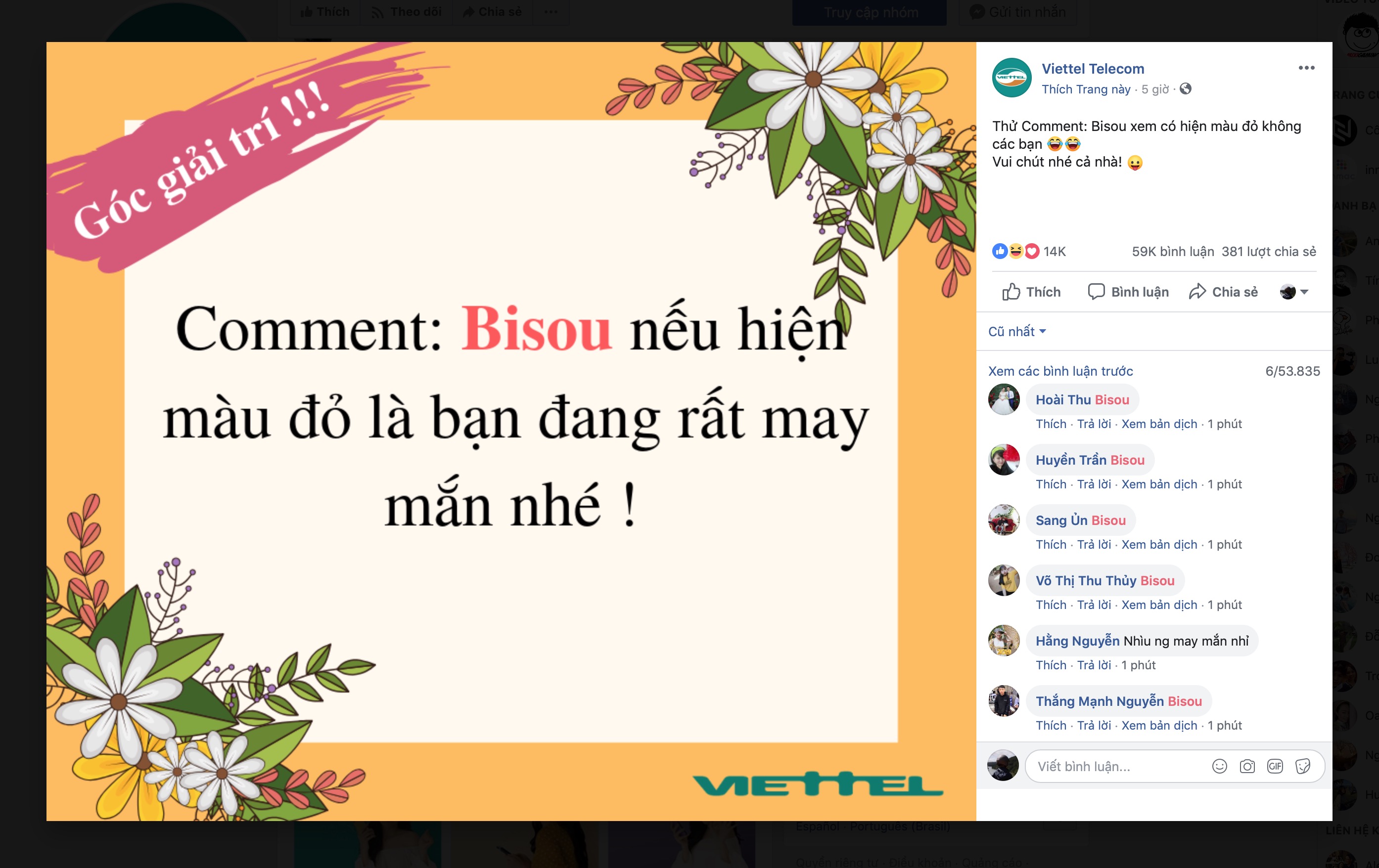 Lợi dụng Facebook sập, nhiều fanpage lừa người theo dõi bằng bình luận Bisou