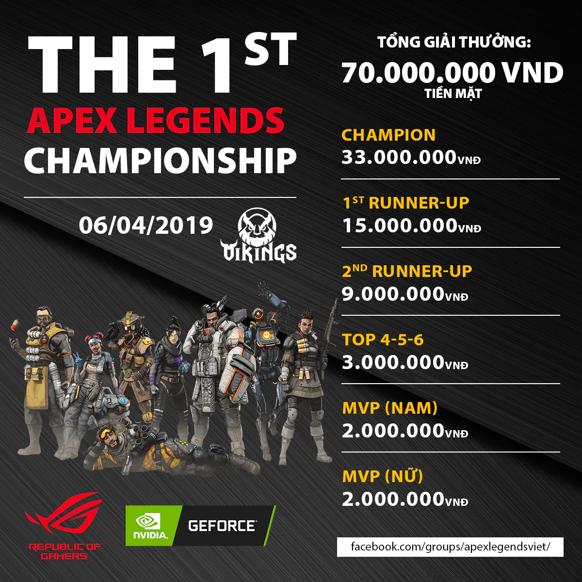 Giải đấu game Apex Legends đầu tiên tại Việt Nam - Apex Legends Championship