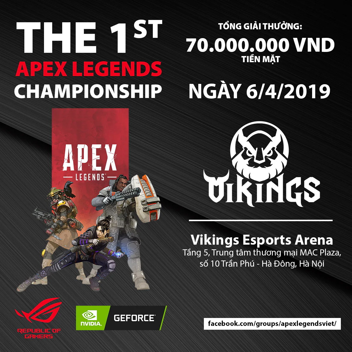 Giải đấu game Apex Legends đầu tiên tại Việt Nam - Apex Legends Championship