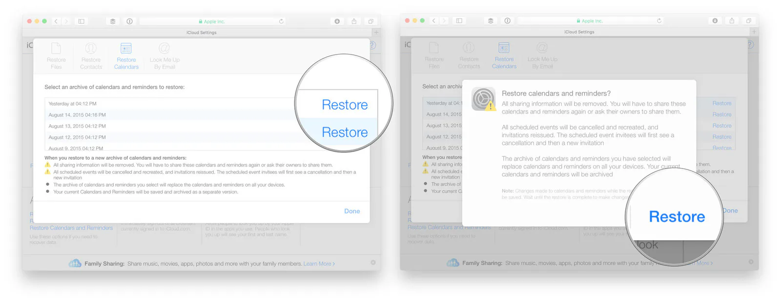 khôi phục dữ liệu từ icloud