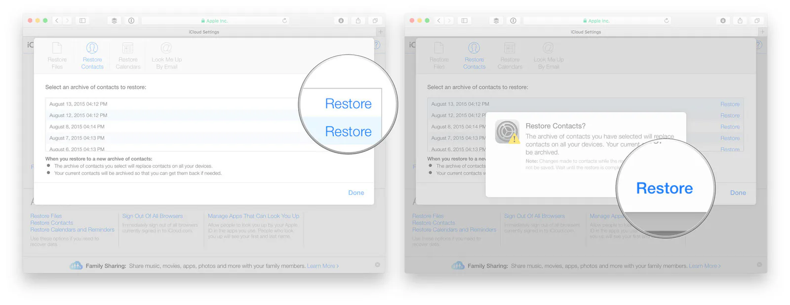 khôi phục dữ liệu từ icloud
