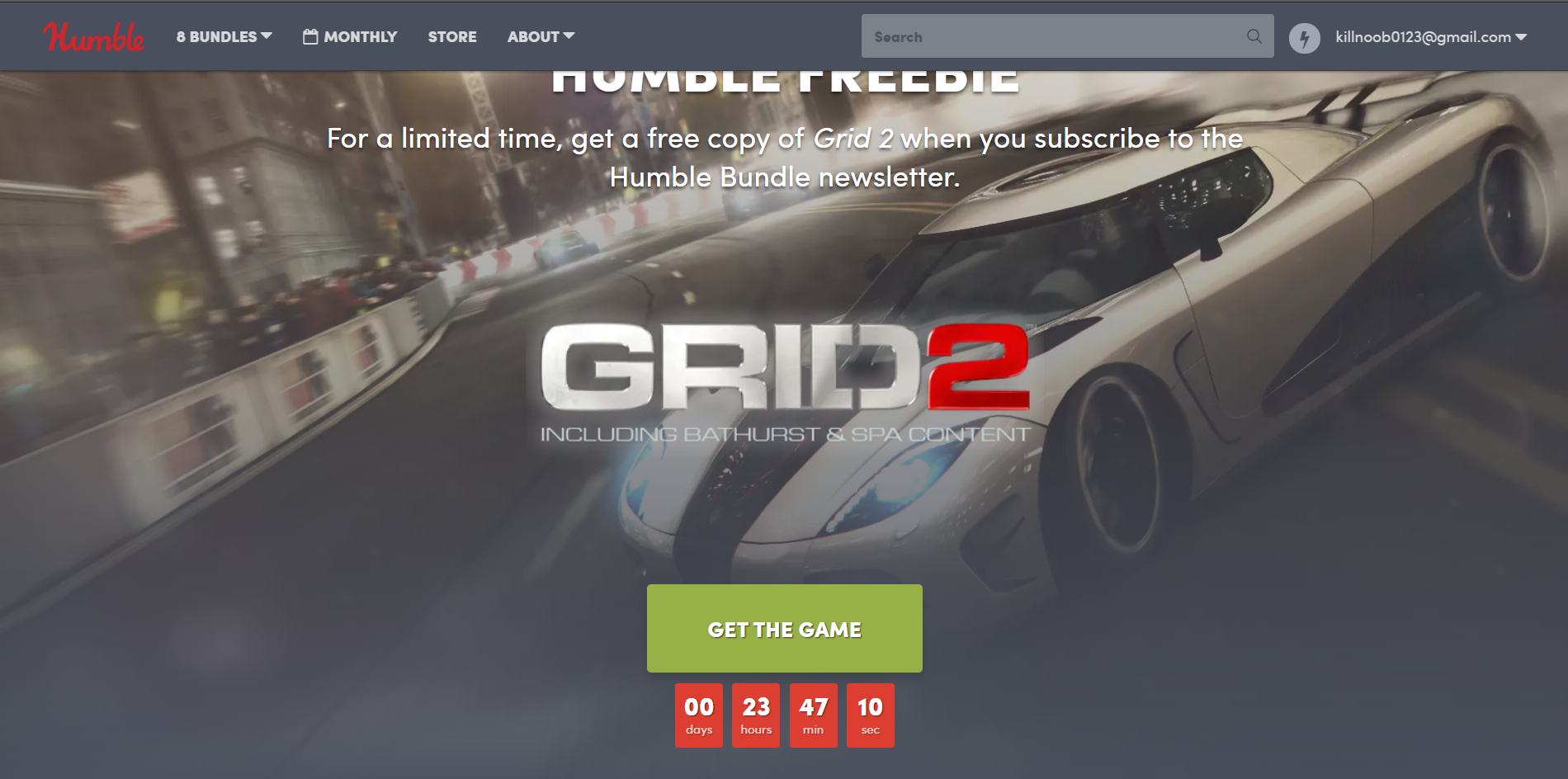 Nhanh tay lấy game Grid 2 và DLC trị giá gần 500.000đ trước khi hết hạn vào 12 giờ đêm ngày 17/3