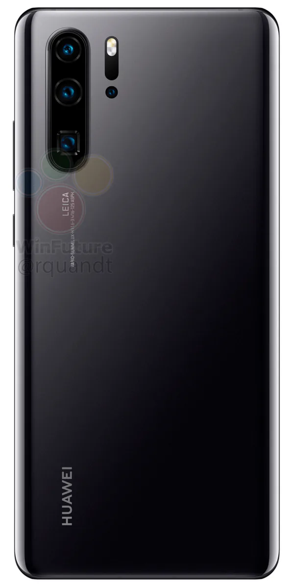Rò rỉ ảnh render của Huawei P30 & P30 Pro, 3 camera sau và camera selfie giọt nước