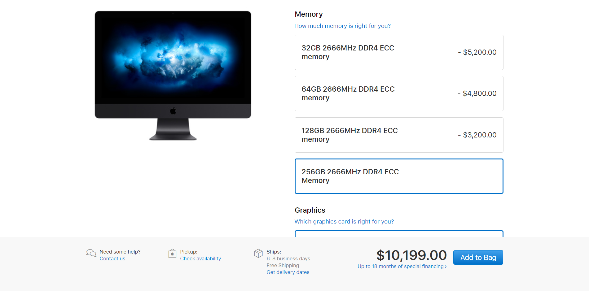 Apple cho phép nâng cấp iMac Pro lên 256GB RAM với giá chỉ $5,200