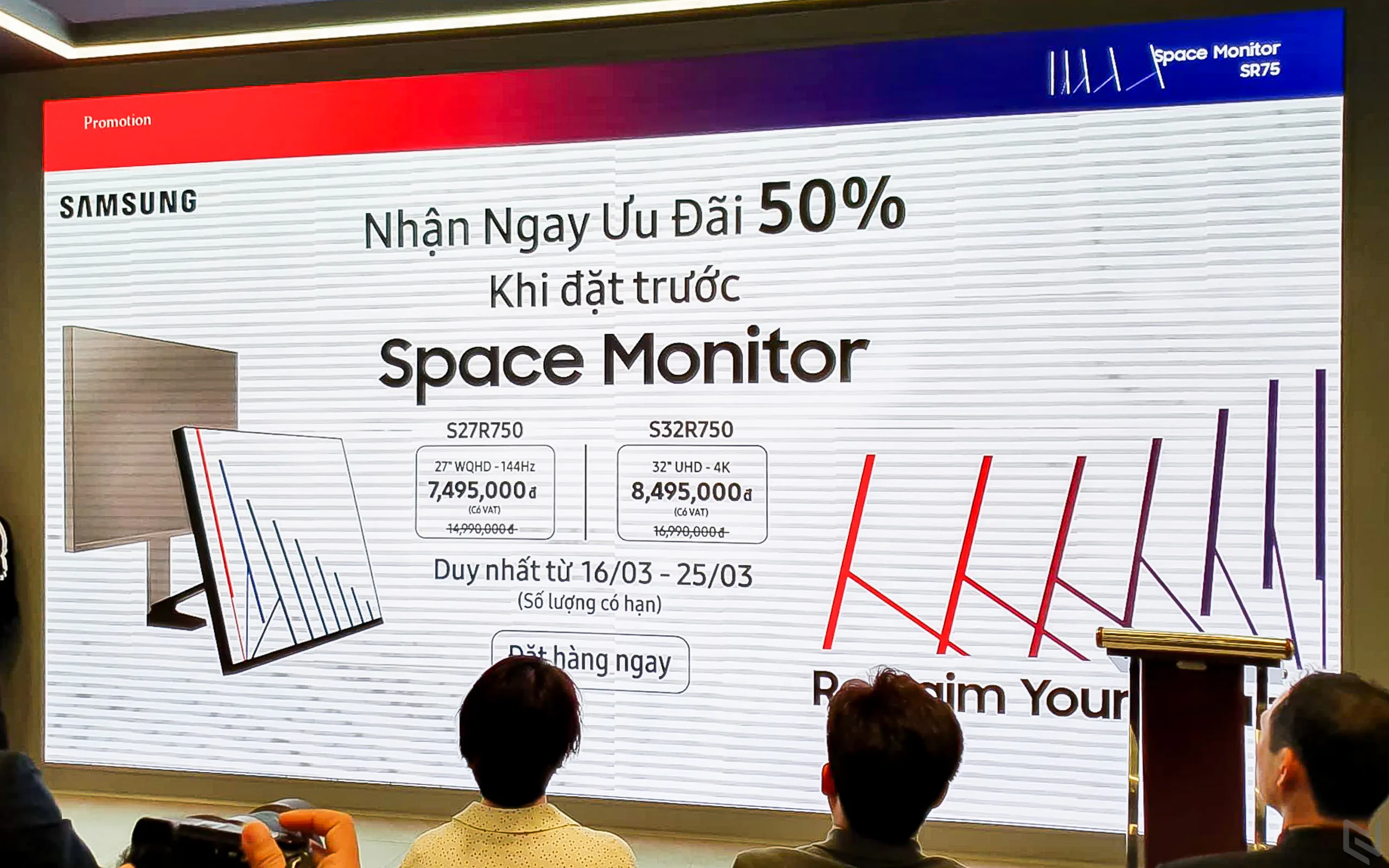 Samsung ra mắt màn hình Space giúp giải phóng không gian làm việc, giá từ 14.990.000đ
