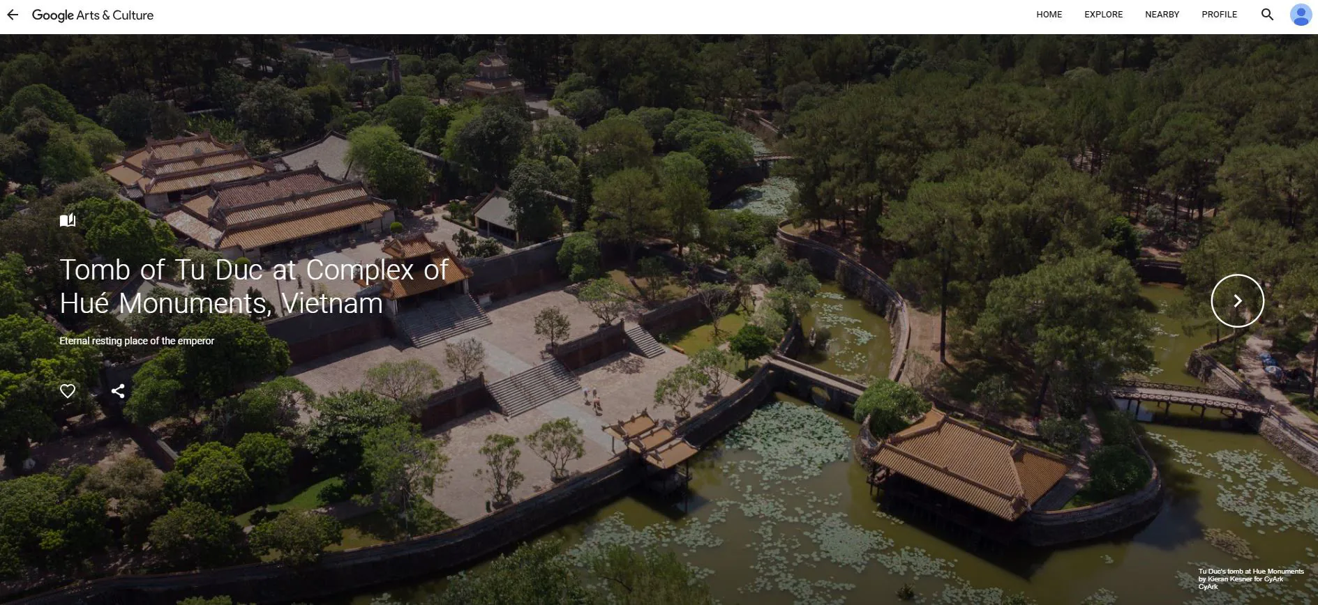 Google Arts & Culture tôn vinh di sản Việt Nam nhân ngày Di sản Thế Giới, Dự án số hóa 3D Lăng Tự Đức