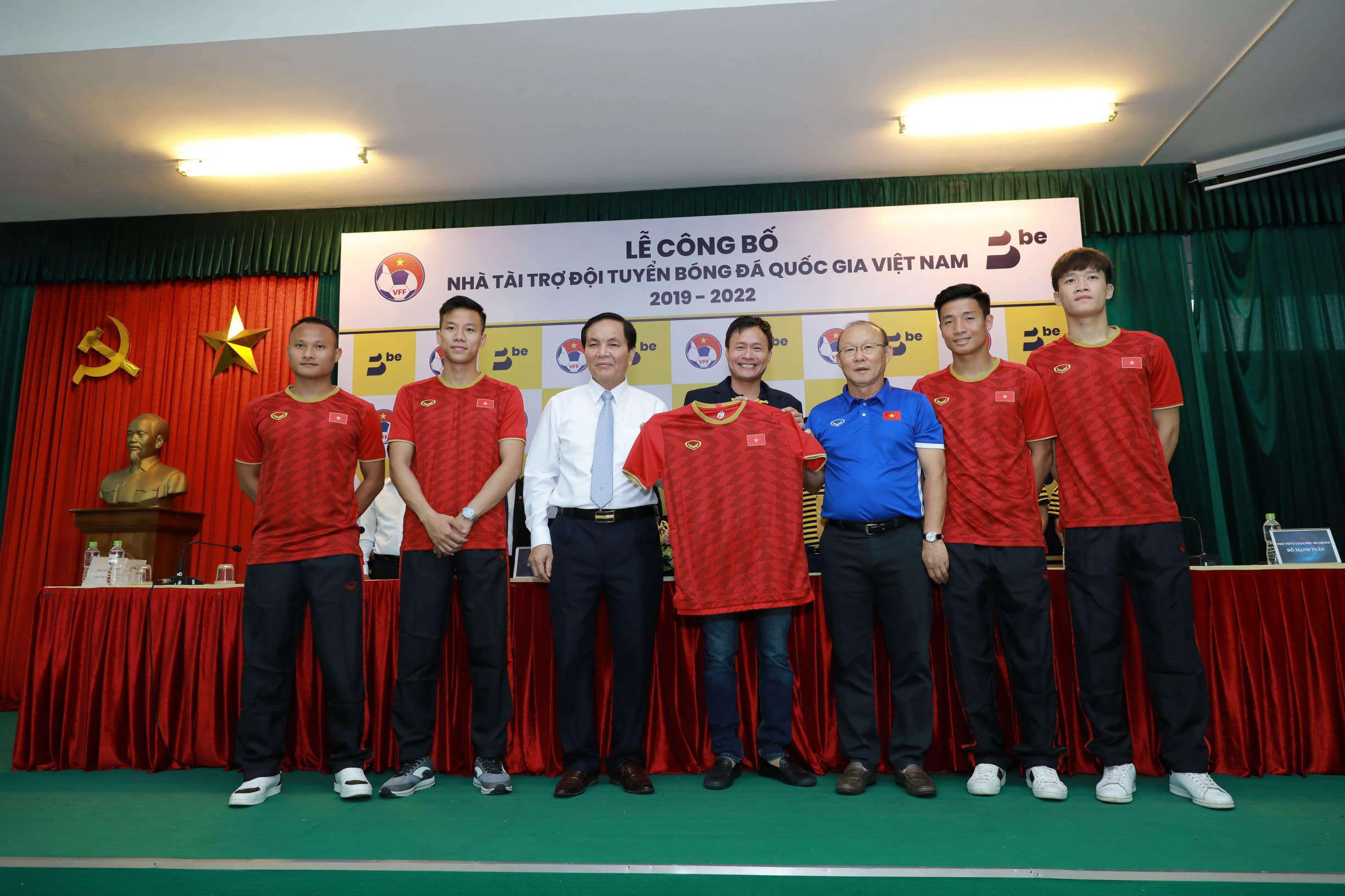 BE GROUP là nhà tài trợ đội tuyển bóng đá Quốc gia Việt Nam