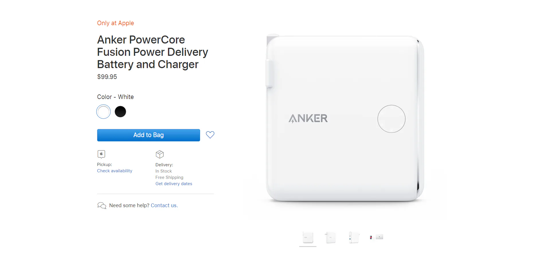 Pin dự phòng Anker PowerCore Fusion PD đã có mặt tại cửa hàng Apple