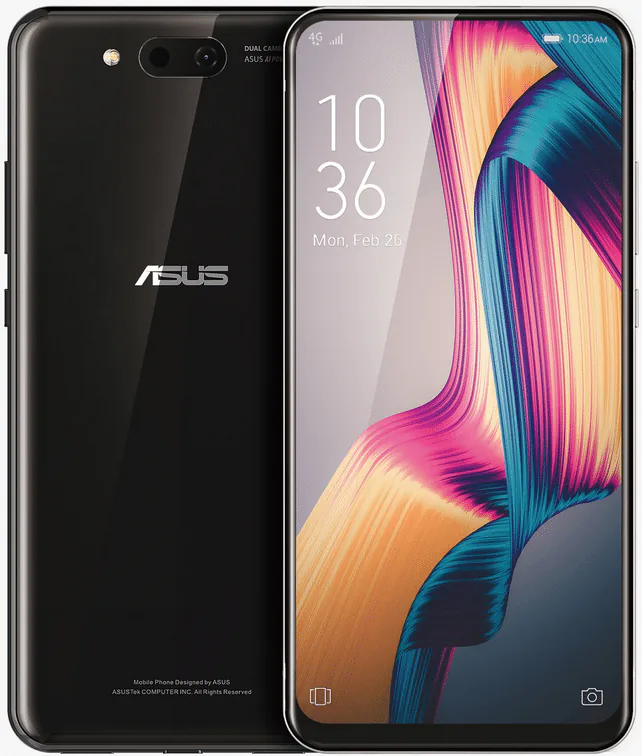 Hình ảnh render flagship Asus với màn hình trượt 2 chiều, camera selfie "khủng"
