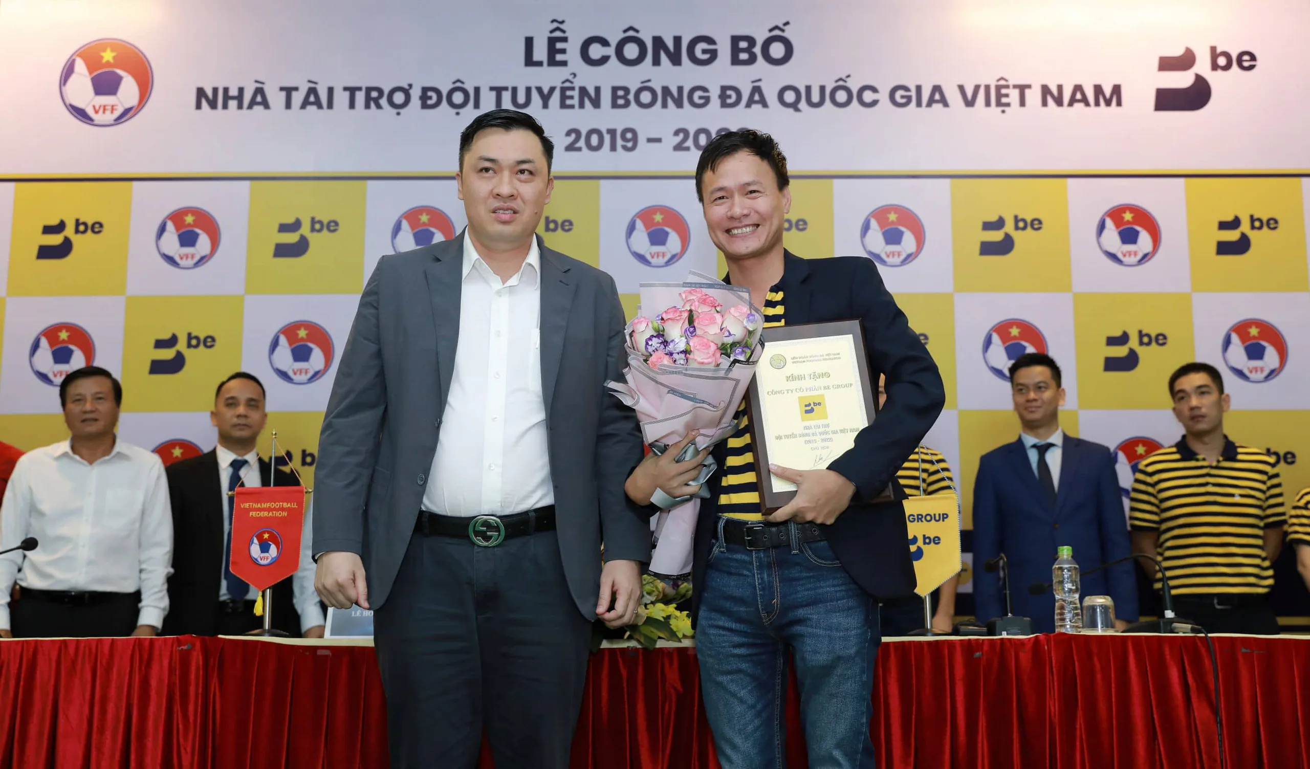 BE GROUP là nhà tài trợ đội tuyển bóng đá Quốc gia Việt Nam