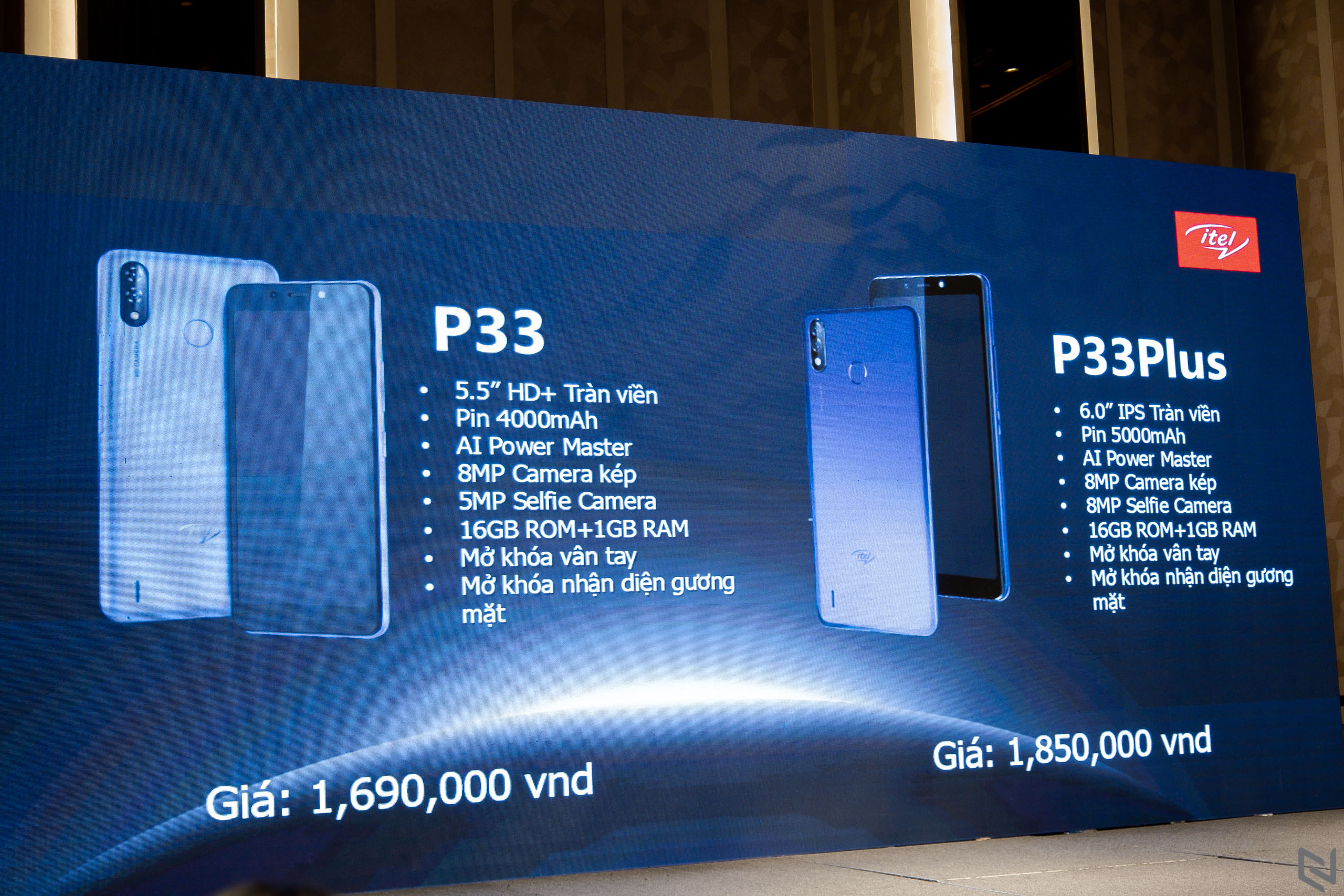 Itel ra mắt bộ đôi P33 và P33 Plus cho người dùng phổ thông, pin 5000mAh, giá từ 1,690,000VND