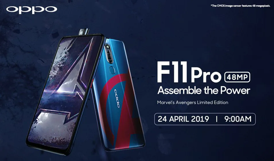 OPPO F11 Pro có phiên bản đặc biệt hợp tác với Avengers: Endgame, bán ra giới hạn