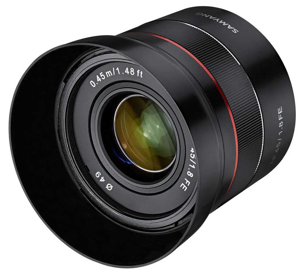 Samyang AF 45mm F1.8 FE cho Sony E ra mắt, giá 399 USD
