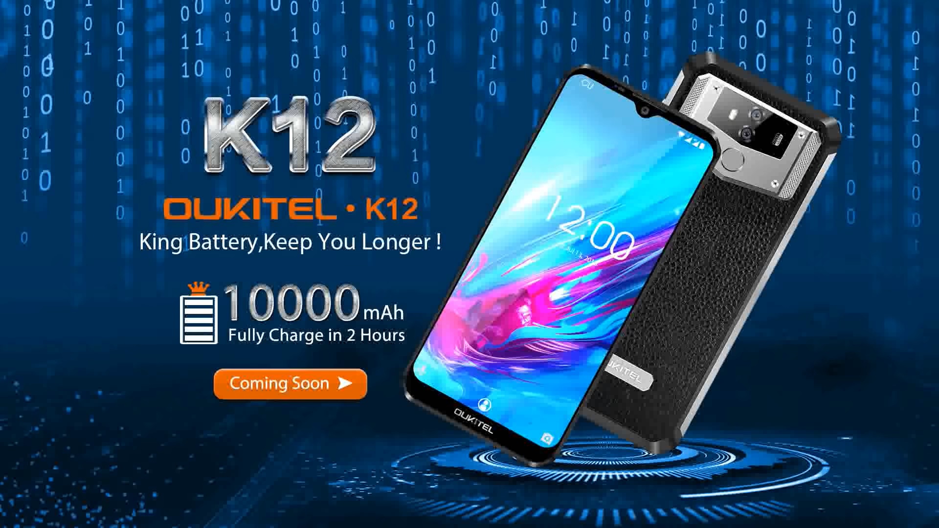 Oukitel K12 lộ diện với viên pin khổng lồ 10,000mAh
