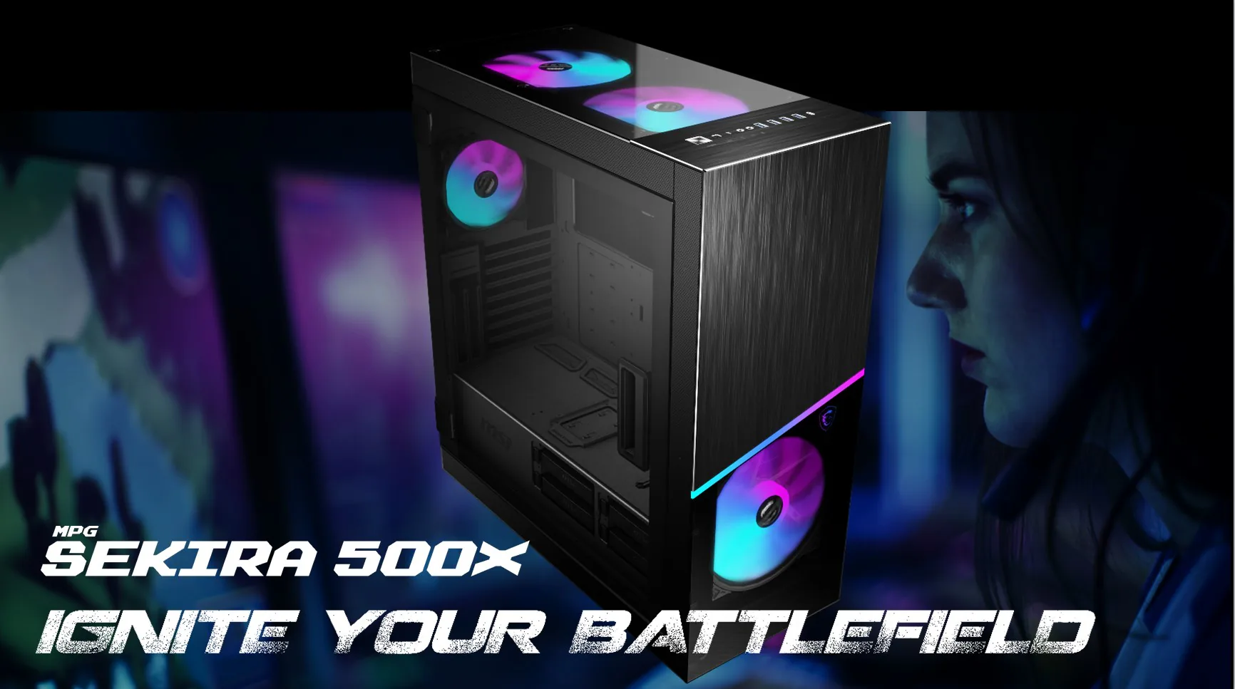 Vỏ case MSI MPG SEKIRA 500 Series, sự khéo léo tuyệt đỉnh của vỏ case gaming