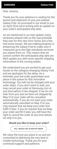 Samsung Galaxy Fold trì hoãn vô thời hạn để xử lý lỗi