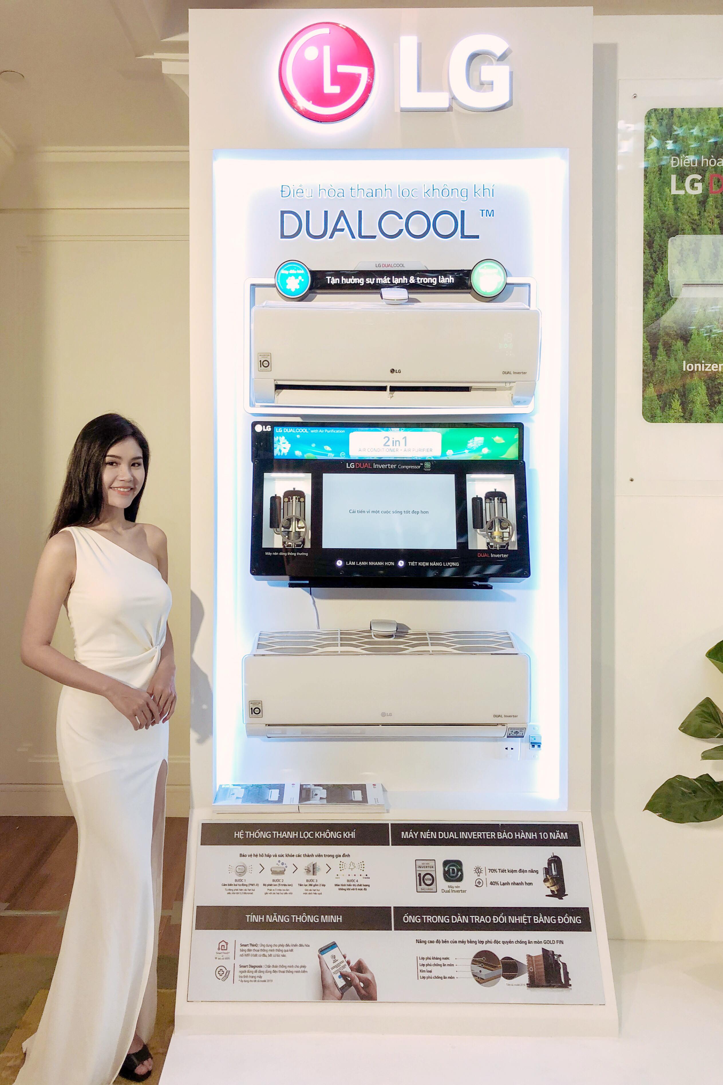 LG khẳng định điều hòa LG Dual Cool Inverter giúp mang lại không gian sống sạch và mát lành