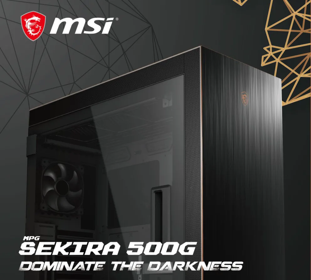 Vỏ case MSI MPG SEKIRA 500 Series, sự khéo léo tuyệt đỉnh của vỏ case gaming