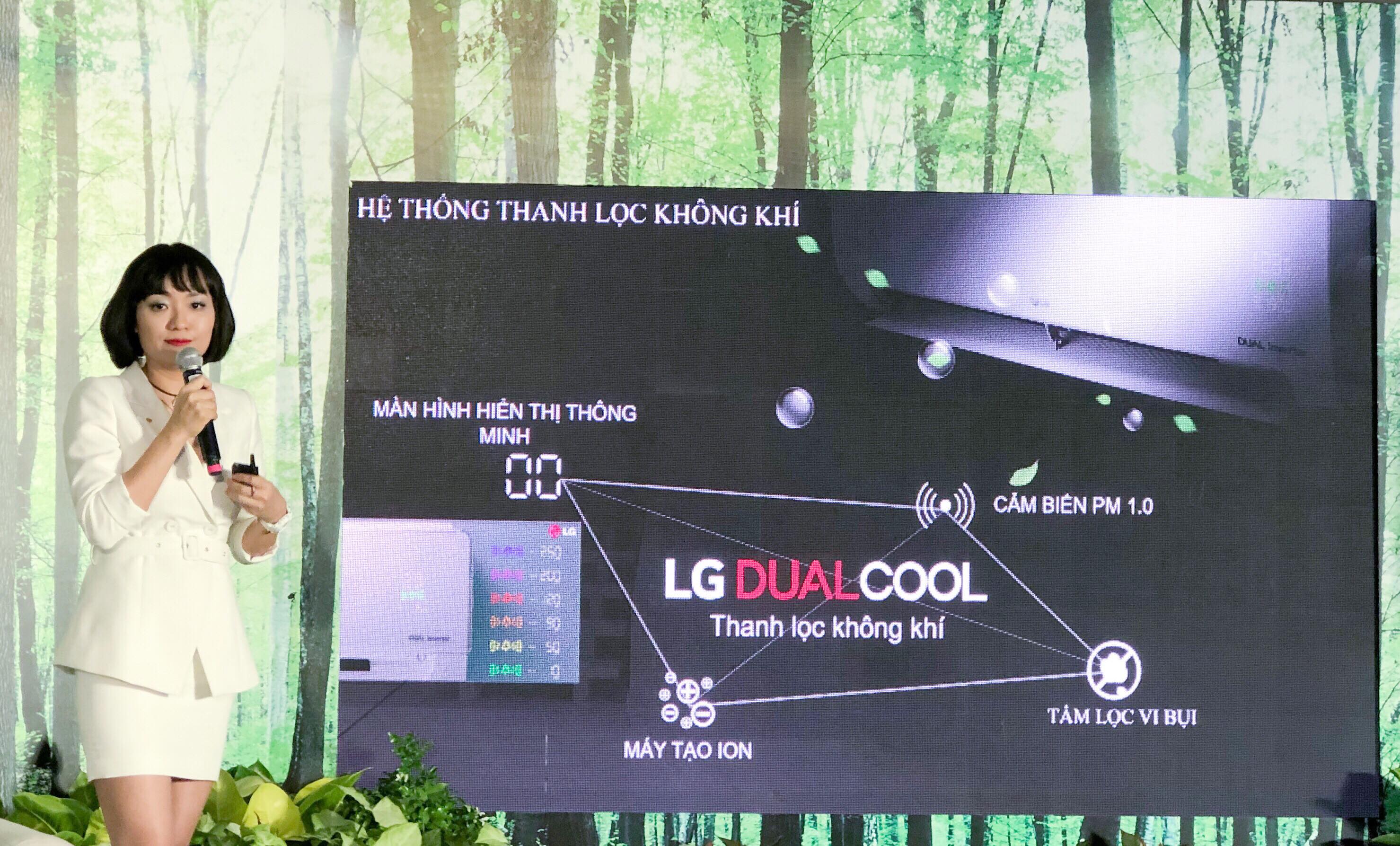 LG khẳng định điều hòa LG Dual Cool Inverter giúp mang lại không gian sống sạch và mát lành
