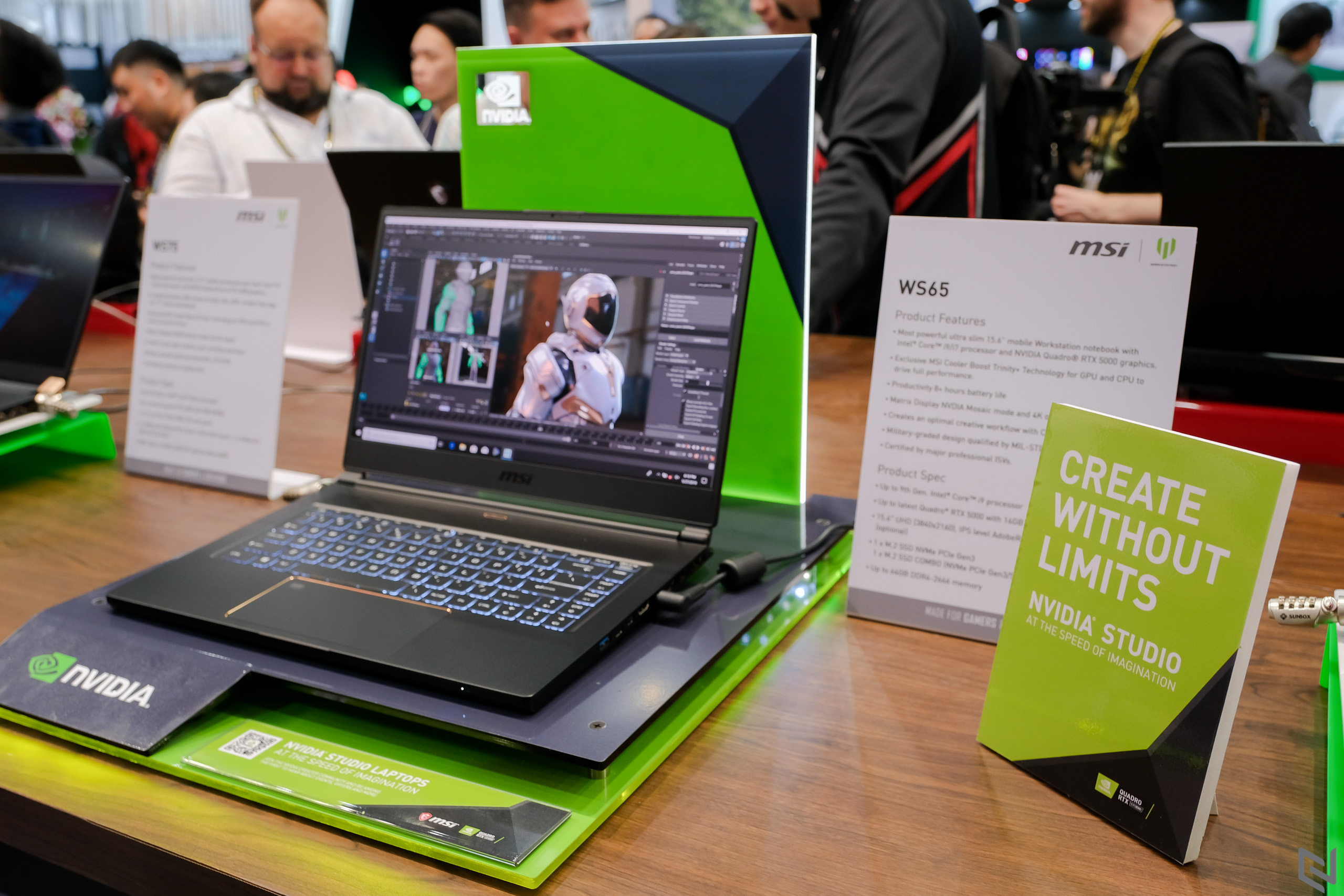 MSI giới thiệu hai mẫu laptop mới nhất GT76 Titan và laptop NVIDIA Studio WS65 tại Computex 2019