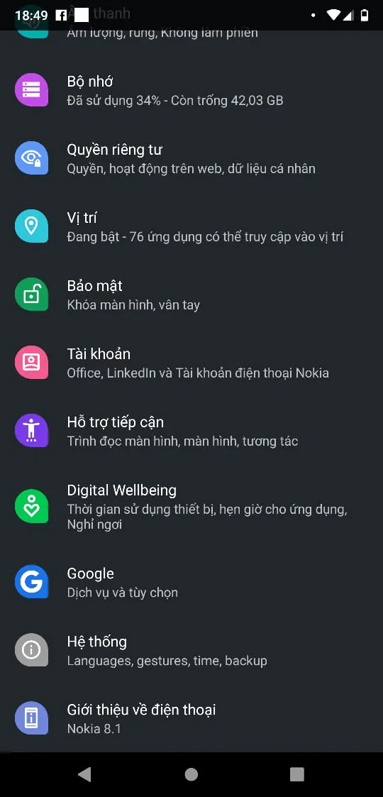 Nokia 8.1 là một trong những smartphone đầu tiên được cập nhật Android Q Beta