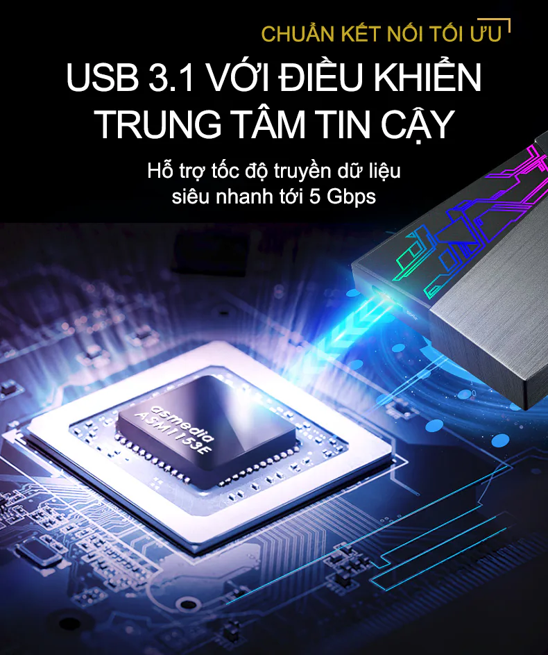 ASUS công bố ổ cứng gắn ngoài FX HDD đầu tiên thế giới tích hợp công nghê đèn màu Aura Sync RGB