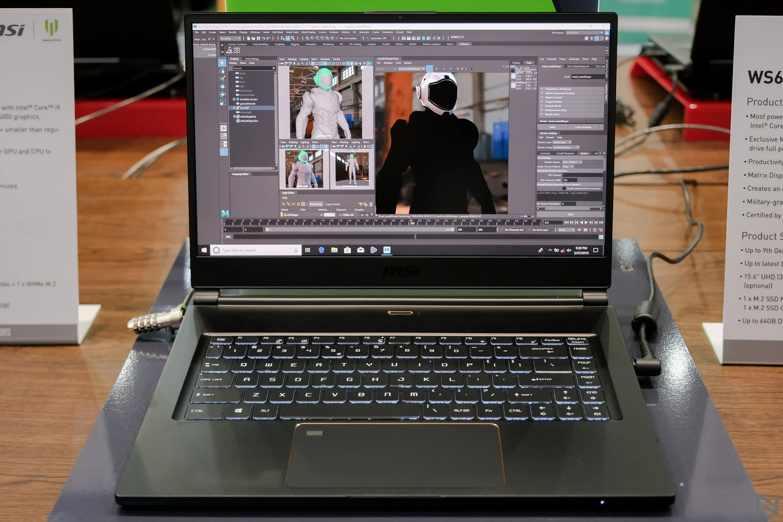 MSI giới thiệu hai mẫu laptop mới nhất GT76 Titan và laptop NVIDIA Studio WS65 tại Computex 2019