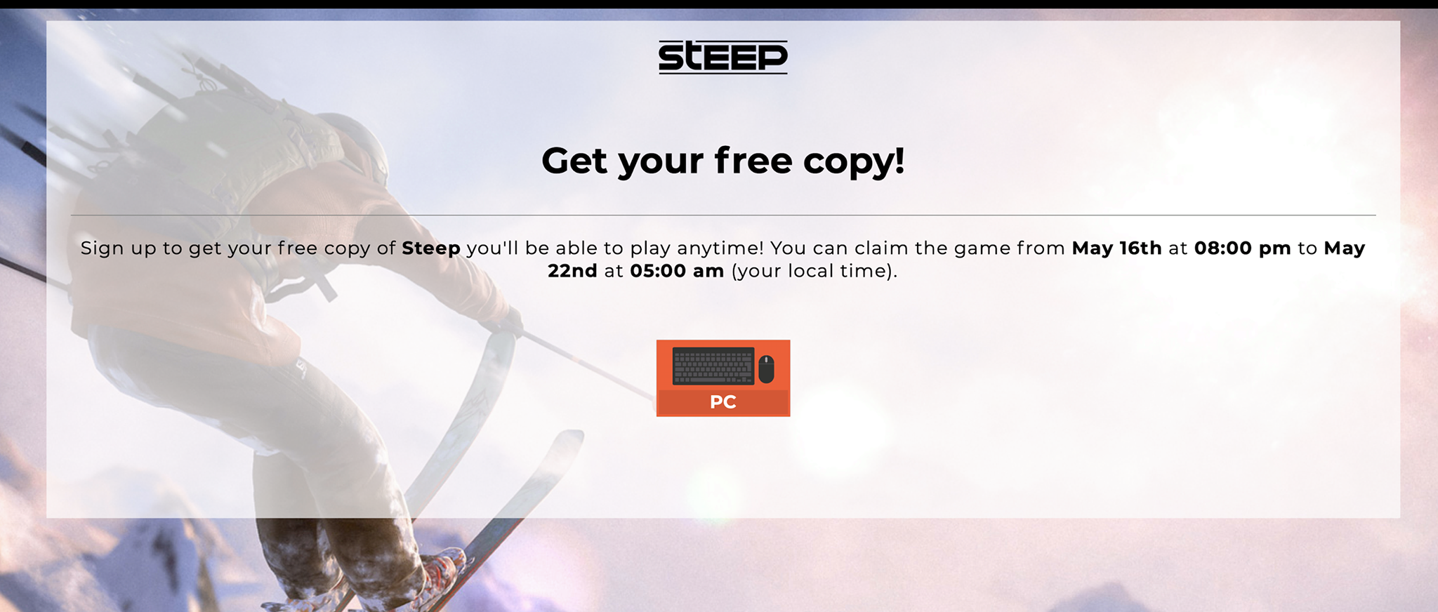Ubisoft đang tặng miễn phí game trượt tuyết Steep, nhanh tay lấy ngay trước khi hết hạn nào các bạn