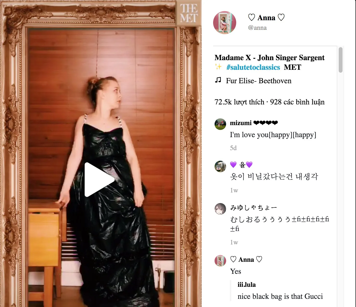 Bảo tàng MET mở tài khoản chính thức trên TikTok: Mang những Tác phẩm nghệ thuật đến gần hơn với người dùng