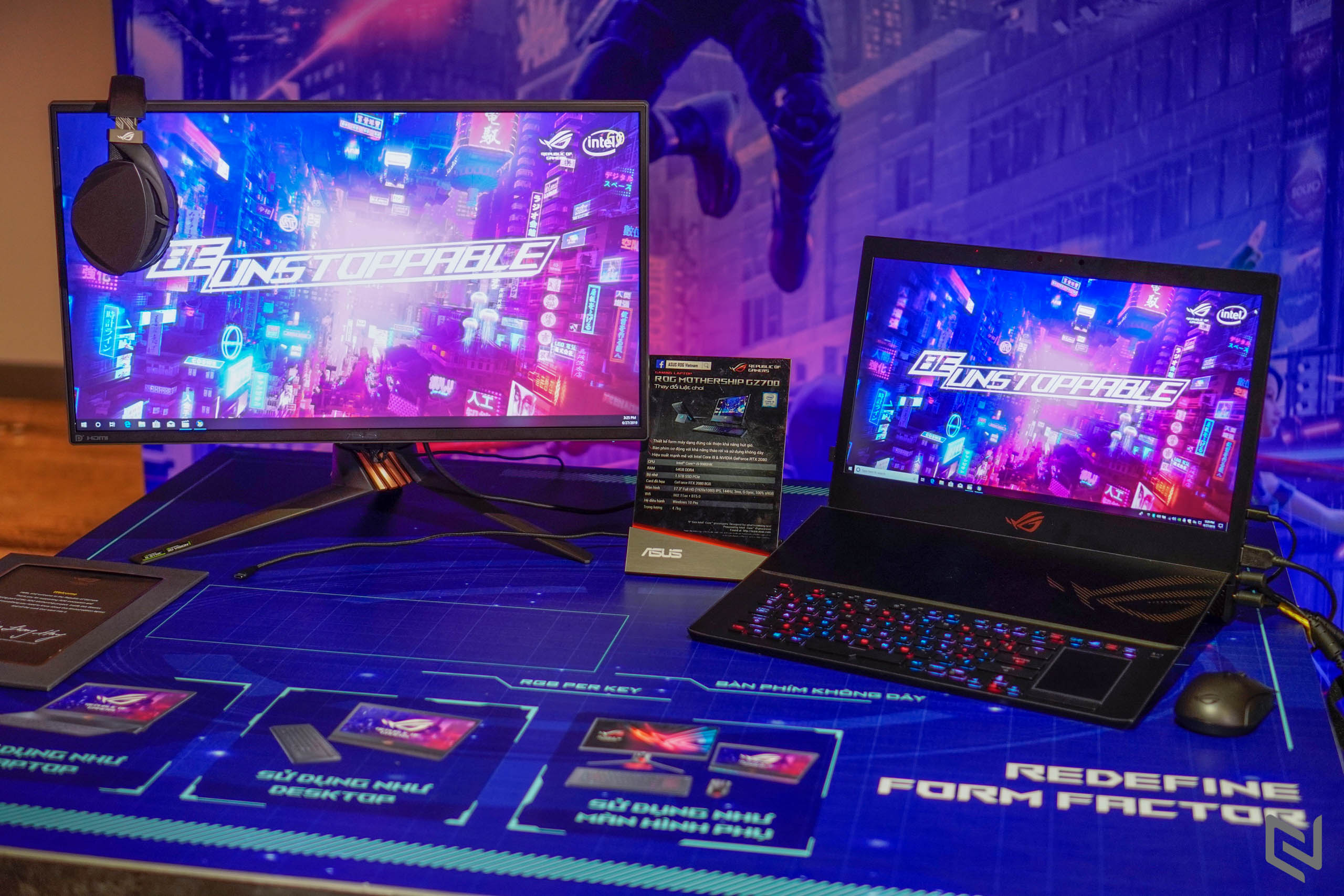 ASUS ROG công bố dải laptop gaming trang bị CPU Intel Core thế hệ 9 tại sự kiện BE UNSTOPPABLE
