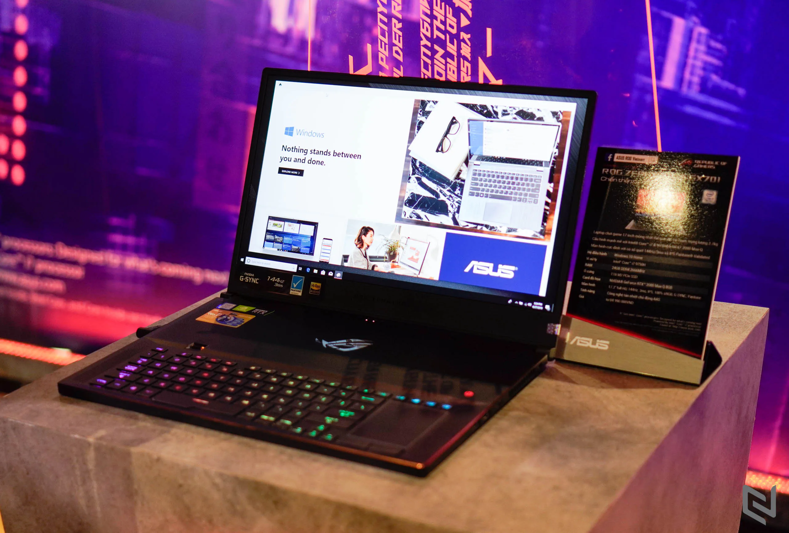 ASUS ROG công bố dải laptop gaming trang bị CPU Intel Core thế hệ 9 tại sự kiện BE UNSTOPPABLE