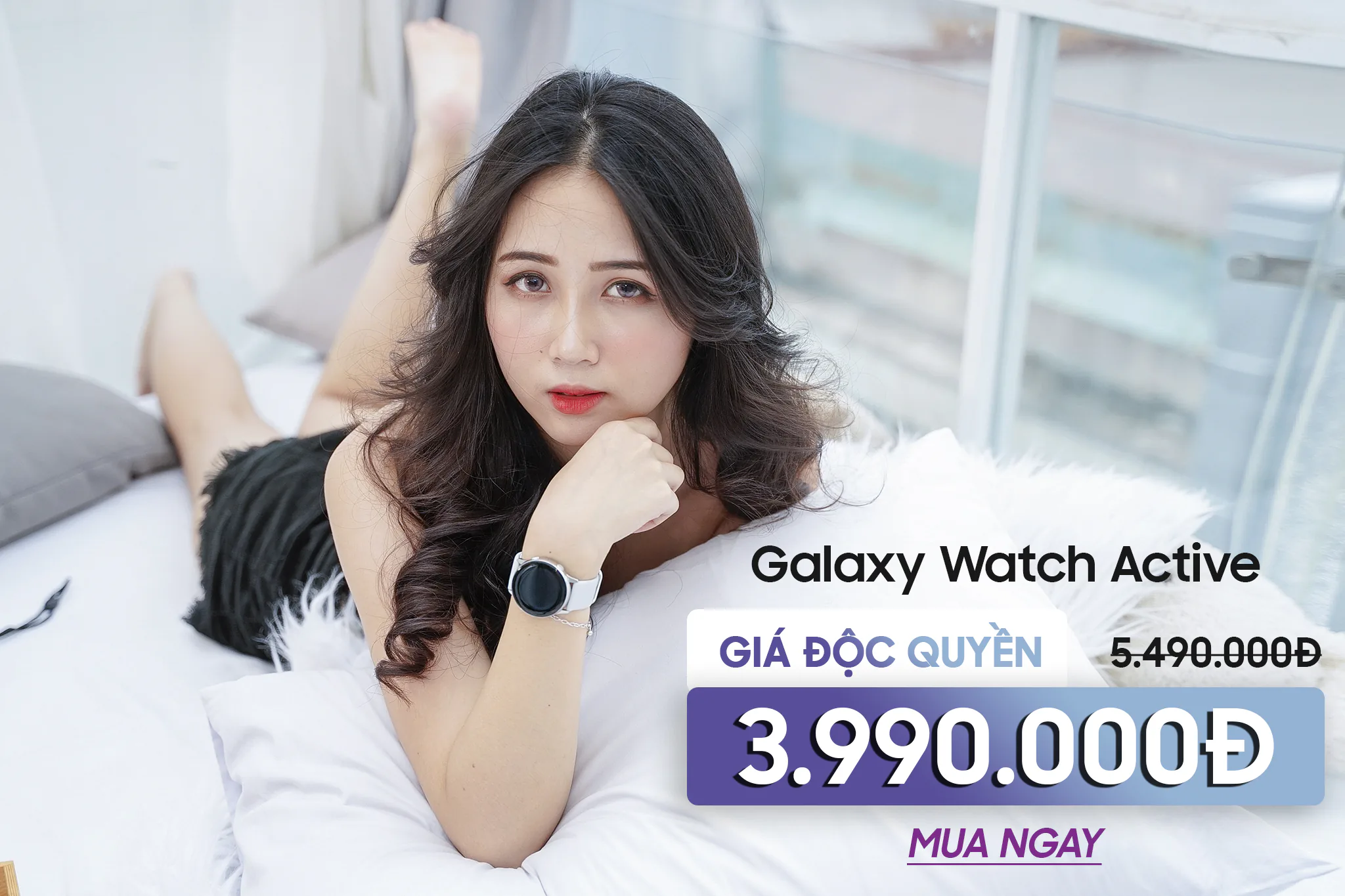 Sau Galaxy Watch, đến lượt “anh em” Galaxy Watch Active giảm sốc 30% độc quyền CellphoneS 