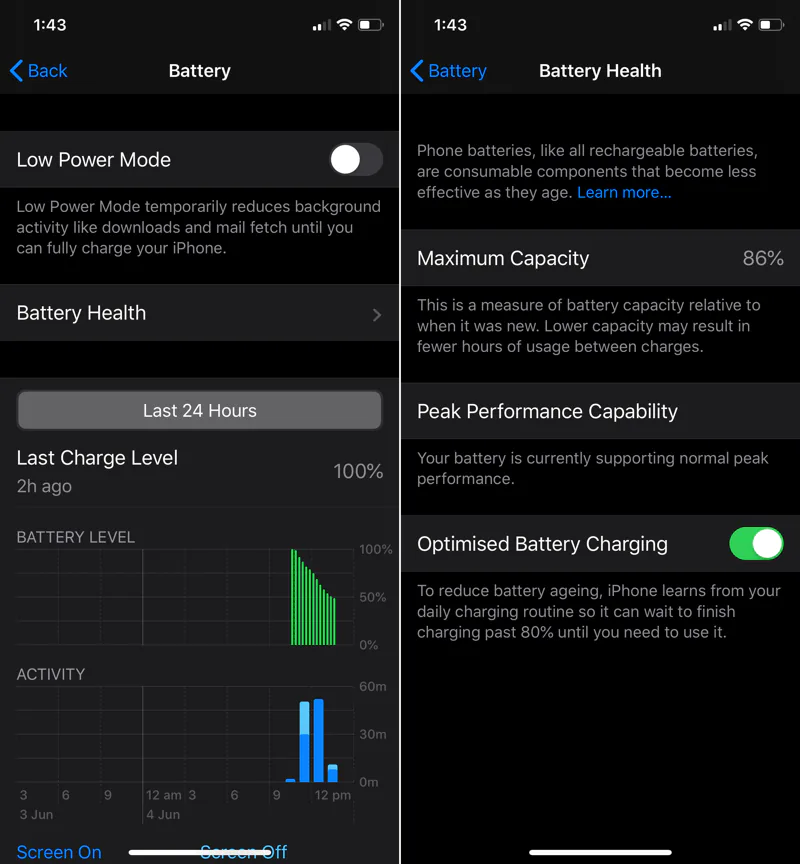 iOS 13 có một tính năng ẩn khiến pin iPhone không thể sạc đầy 100%