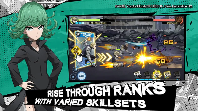 One Punch Man: Road To Hero - Thánh Phồng góp mặt trong tựa game Mobile hoàn toàn mới