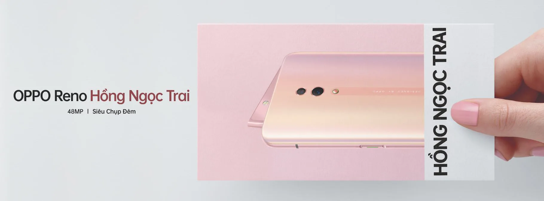 OPPO Reno Hồng Ngọc Trai