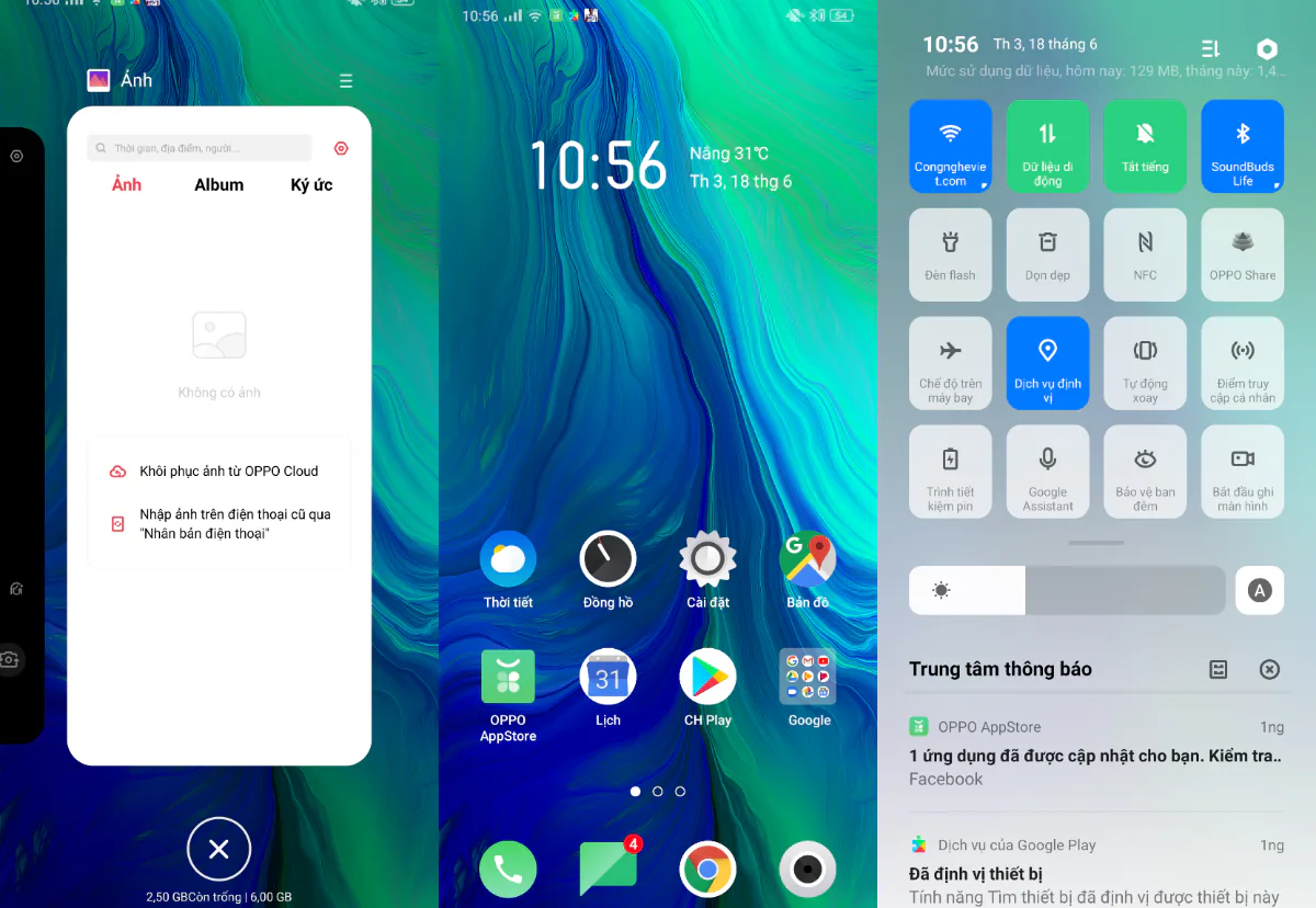 Không chỉ có cấu hình mạnh, OPPO Reno còn trang bị hàng loạt công nghệ đưa trải nghiệm chơi game lên tầm cao mới