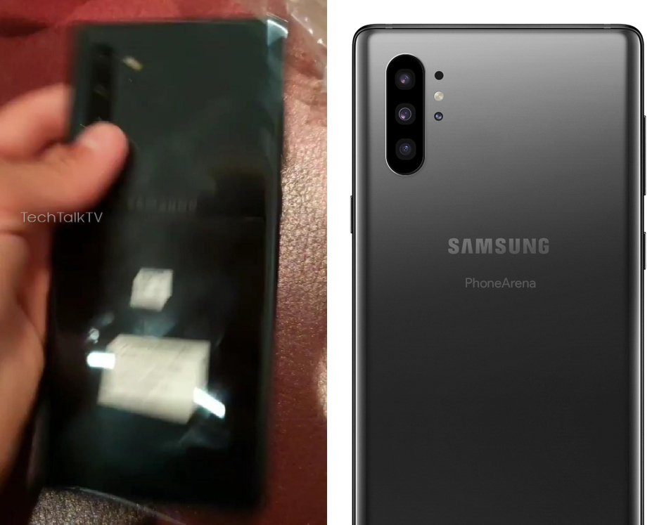 Lộ diện ảnh trên tay Galaxy Note 10+ với thiết kế được thay đổi