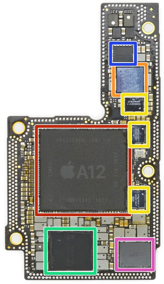 thiết kế bo mạch iPhone 2019