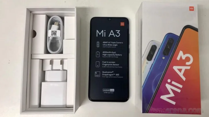 Lộ hình ảnh fullbox của Xiaomi Mi A3 với camera nâng cấp