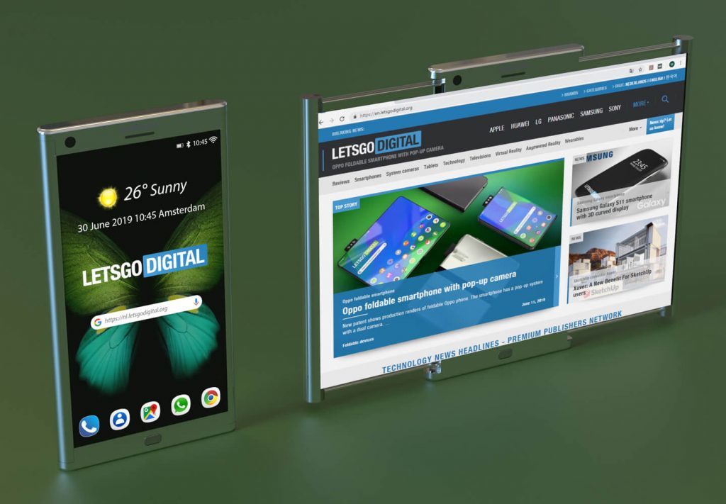 Samsung nhận một bằng sáng chế smartphone có thể kéo màn hình ra thành tablet