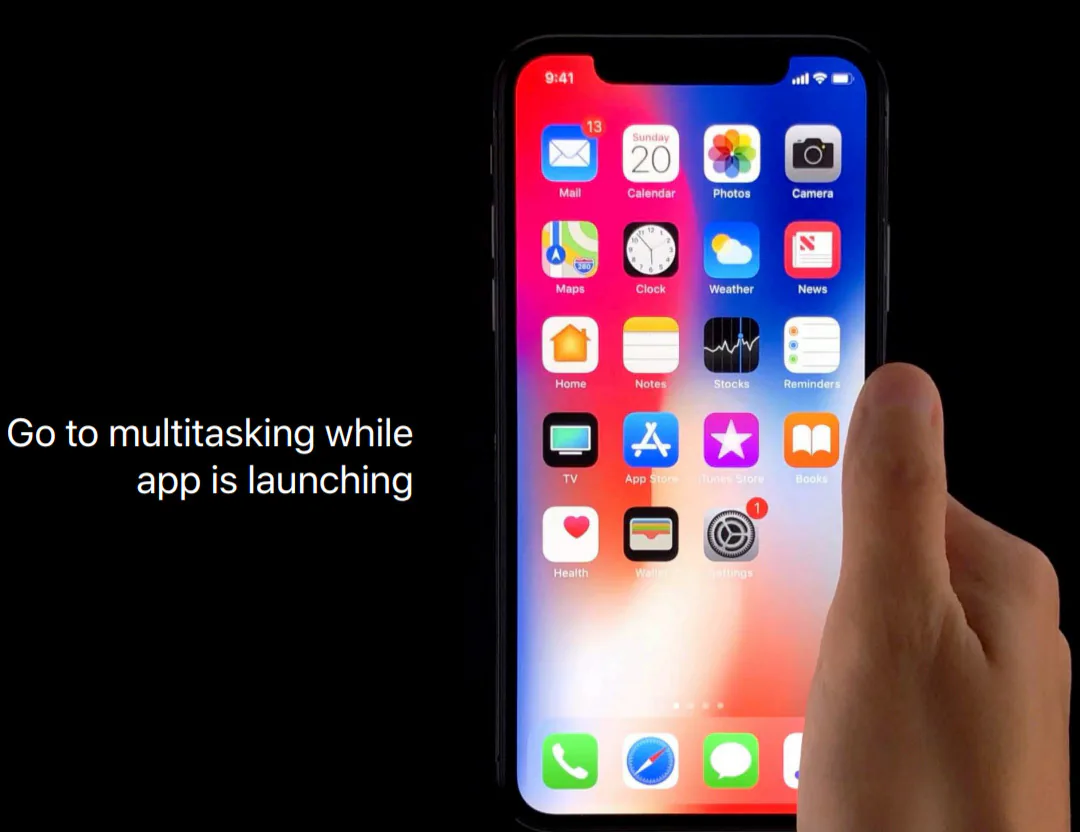 cử chỉ điều hướng trên iPhone