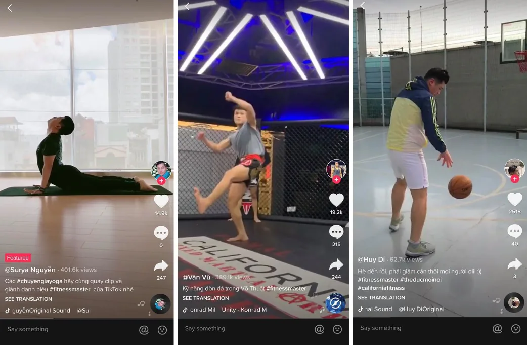 Chiến dịch #FitnessMaster của TikTok đạt 25 triệu lượt xem, lan tỏa cảm hứng sống năng động, khỏe mạnh