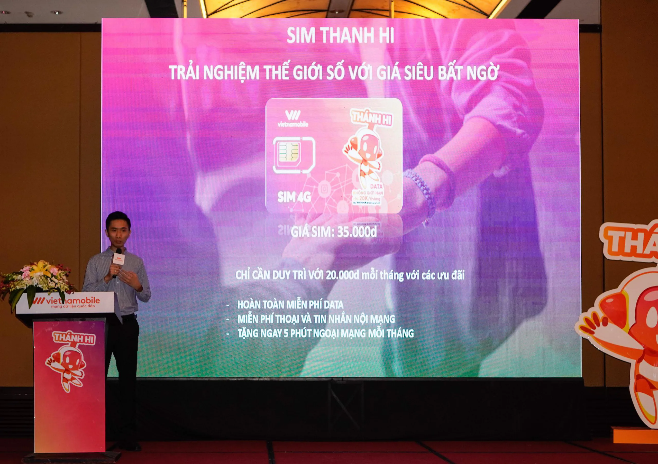 Vietnamobile ra mắt sim Thánh Hi không giới hạn data, ứng dụng Bima và dịch vụ thoại qua internet