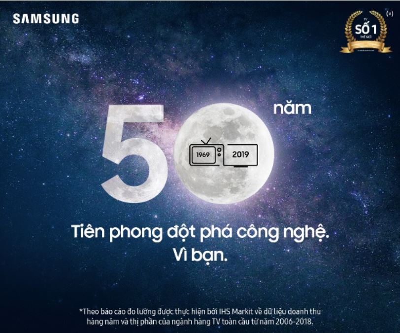 Sinh nhật lần thứ 50, Samsung tặng người dùng Việt 50 Smart TV 4k 50 inch và 1000 chiếc One Remote phiên bản giới hạn