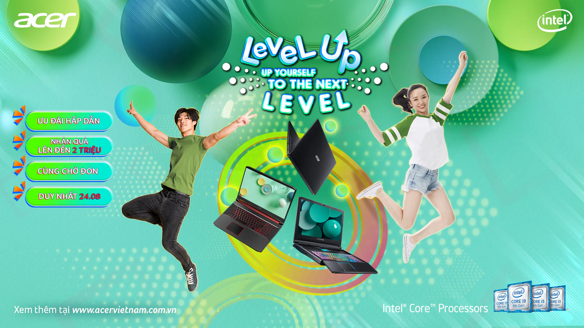 Acer Day đã đến, duy nhất ngày 24/08, ưu đãi đặc biệt dành riêng cho người dùng Acer