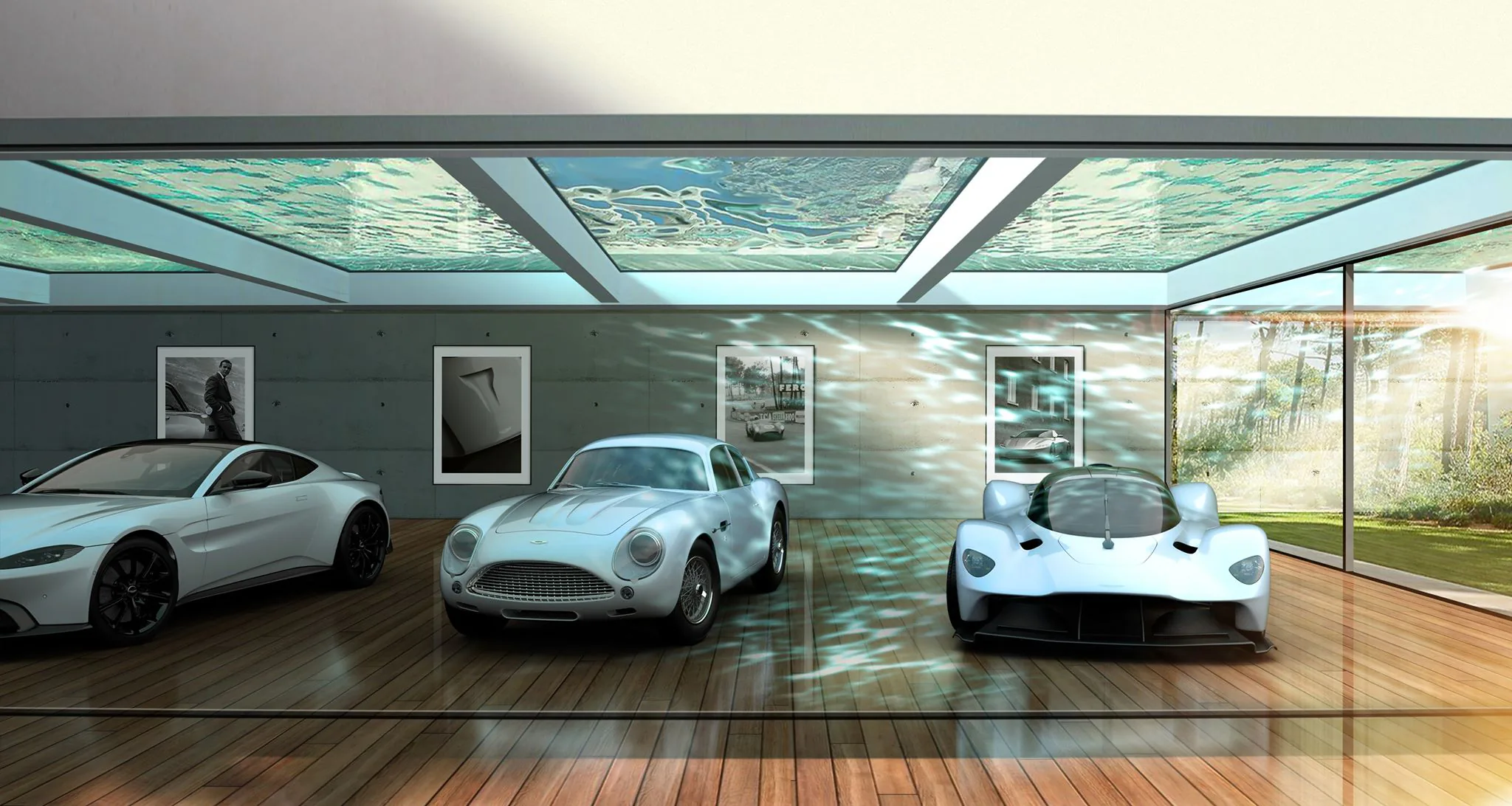 Trái đất đang nóng dần lên và hãng xe hơi Aston Martin có ý định xây hầm trú kiêm gara xe dưới nước
