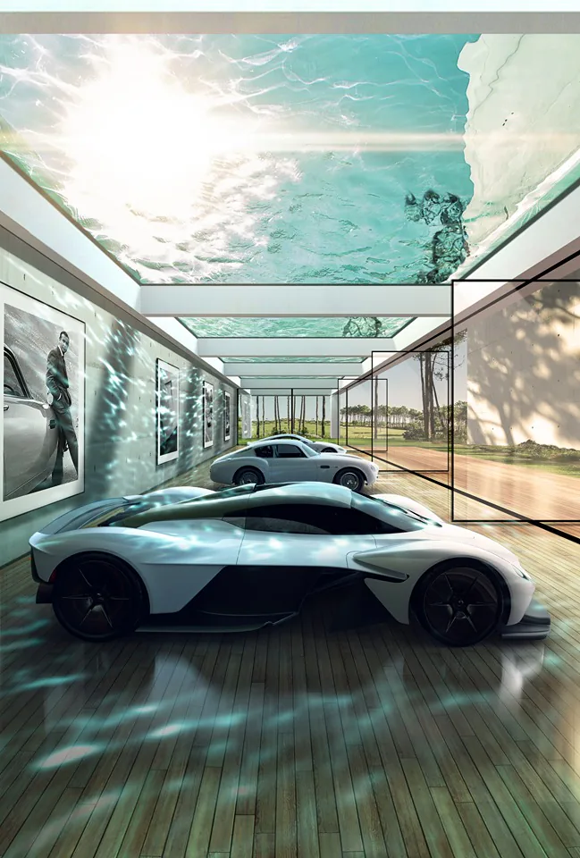 Trái đất đang nóng dần lên và hãng xe hơi Aston Martin có ý định xây hầm trú kiêm gara xe dưới nước