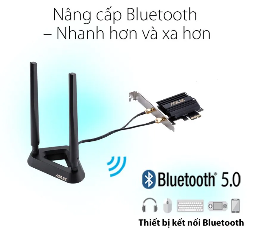 ASUS công bố sản phẩm card mạng Wi-fi 6 PCE-AX58BT