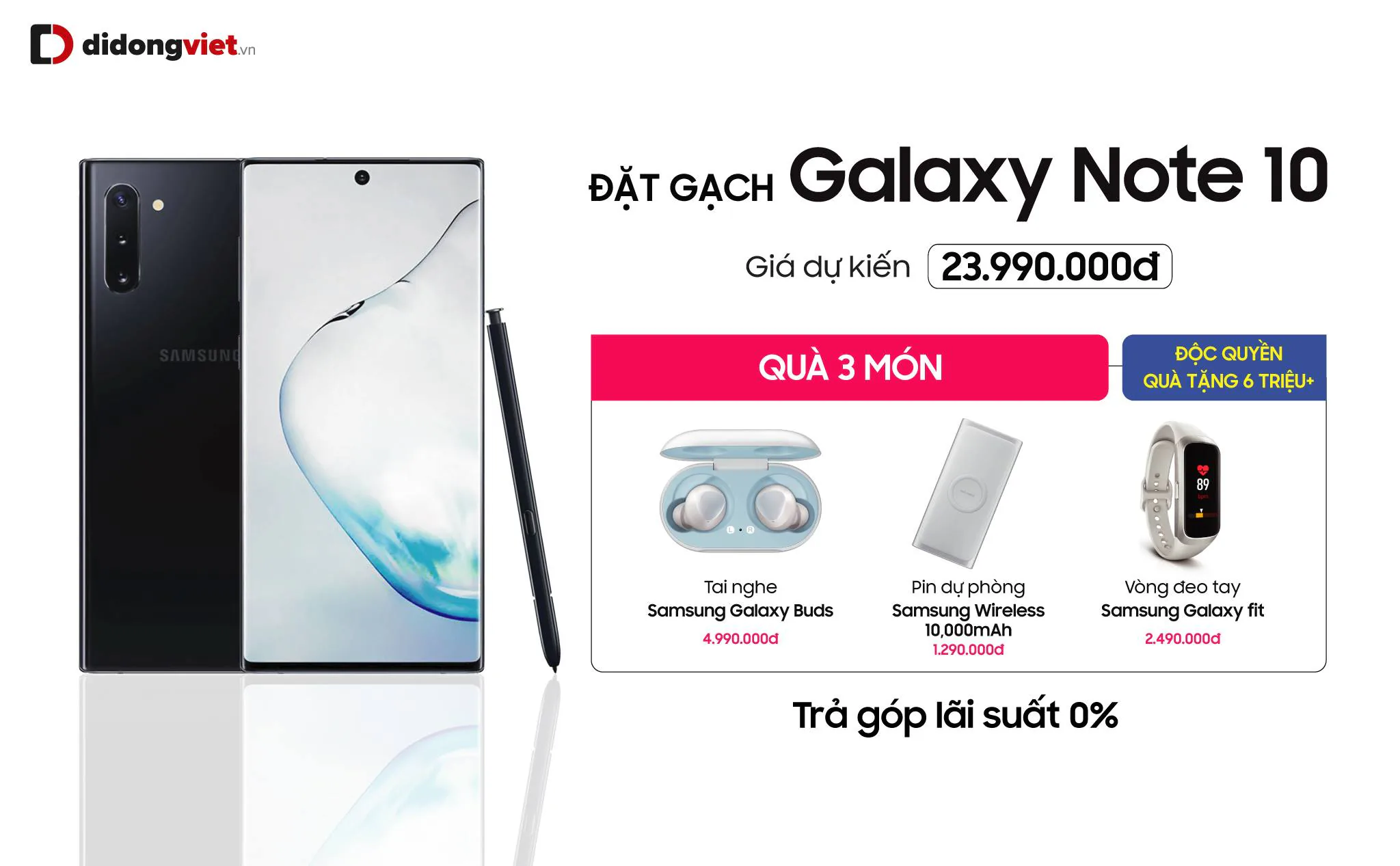Khách dùng Galaxy Note 8, Note 9 tiết kiệm đến hơn 13 triệu khi lên đời Galaxy Note 10, 10+ tại Di Động Việt