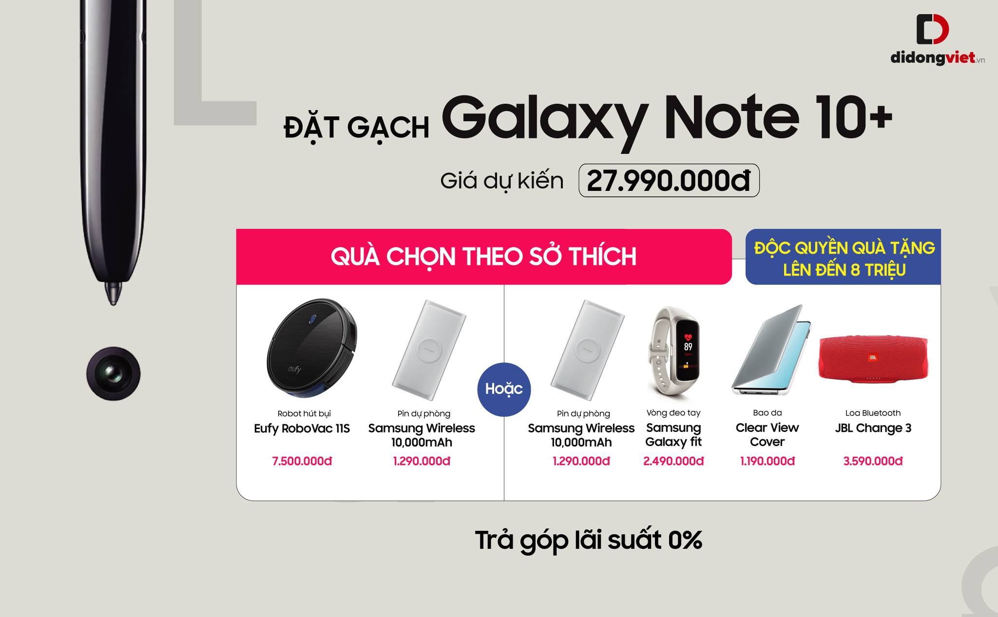 Khách dùng Galaxy Note 8, Note 9 tiết kiệm đến hơn 13 triệu khi lên đời Galaxy Note 10, 10+ tại Di Động Việt